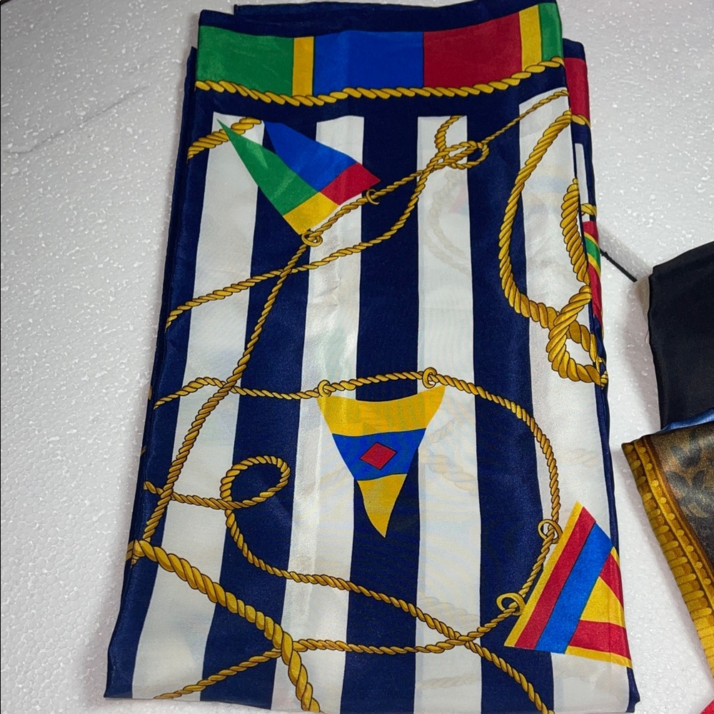 Source Unknown Multicolor Nautical Scarf